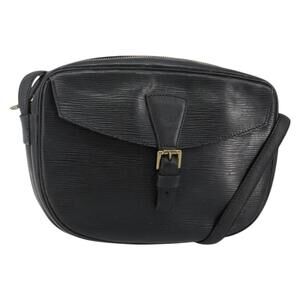 LOUIS VUITTON Epi Jeune Fille MM Shoulder Bag Black M52152 LV Auth 143146